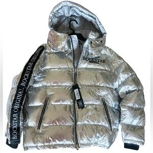 Rockstar Original Metallic Puffer Jacket Water Resistant